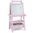 3 in 1 Double-Sided Storage Art Easel-Brown by LJGDeals