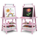 3-in-1 Double-Sided Storage Art Easel-Pink