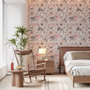 Pink Watercolor Flowers Wallpaper