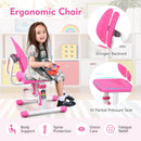 Height Adjustable Kids Study Desk and Chair Set