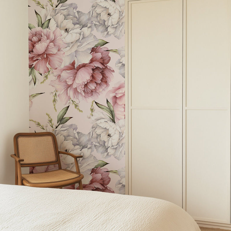 Light Pink Peony Wallpaper