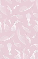 Pink Quill Whispers - Modern Feather Wallpaper