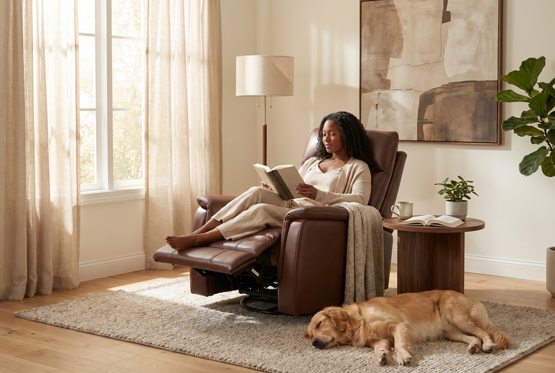 Pioneer Brown Manual Recliner, photo 12 of 15