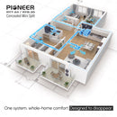Pioneer® Quantum Ultra™ 36,000 BTU 18.7 SEER2 230V Slim-Duct Ceiling Concealed Mini-Split Air Conditioner Inverter Heat Pump Full Set by Pioneer Official Store