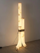 Modern Alabaster Piped Floor Lamp