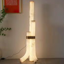 Modern Alabaster Piped Floor Lamp