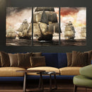 Pirate Fleet Canvas Wall Art Print Pirate Ships Canvas Print