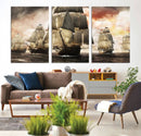 Pirate Fleet Canvas Wall Art Print Pirate Ships Canvas Print