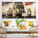 Pirate Fleet Canvas Wall Art Print Pirate Ships Canvas Print