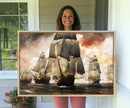 Pirate Fleet Canvas Wall Art Print Pirate Ships Canvas Print by MyGreatCanvas | Canvas Wall Art Prints | Photo Prints & Wall Decor