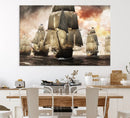 Pirate Fleet Canvas Wall Art Print Pirate Ships Canvas Print