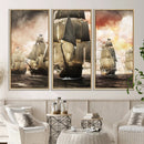 Pirate Fleet Canvas Wall Art Print Pirate Ships Canvas Print by MyGreatCanvas | Canvas Wall Art Prints | Photo Prints & Wall Decor
