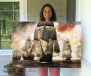 Pirate Fleet Canvas Wall Art Print Pirate Ships Canvas Print