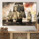 Pirate Fleet Canvas Wall Art Print Pirate Ships Canvas Print
