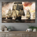 Pirate Fleet Canvas Wall Art Print Pirate Ships Canvas Print