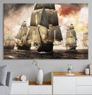Pirate Fleet Canvas Wall Art Print Pirate Ships Canvas Print