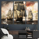 Pirate Fleet Canvas Wall Art Print Pirate Ships Canvas Print