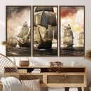 Pirate Fleet Canvas Wall Art Print Pirate Ships Canvas Print by MyGreatCanvas | Canvas Wall Art Prints | Photo Prints & Wall Decor