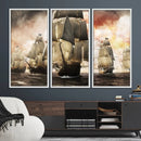 Pirate Fleet Canvas Wall Art Print Pirate Ships Canvas Print by MyGreatCanvas | Canvas Wall Art Prints | Photo Prints & Wall Decor