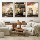 Pirate Fleet Canvas Wall Art Print Pirate Ships Canvas Print by MyGreatCanvas | Canvas Wall Art Prints | Photo Prints & Wall Decor
