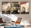 Pirate Fleet Canvas Wall Art Print Pirate Ships Canvas Print by MyGreatCanvas | Canvas Wall Art Prints | Photo Prints & Wall Decor