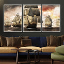 Pirate Fleet Canvas Wall Art Print Pirate Ships Canvas Print by MyGreatCanvas | Canvas Wall Art Prints | Photo Prints & Wall Decor