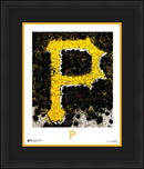Pittsburgh Pirates Timothy Raines Logo Art 16" x 20" Framed Baseball Photo by Dynasty Sports & Framing