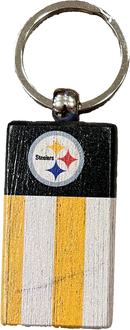 Pittsburgh Steelers Rectangle Flag Keychain
