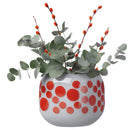 Mono Box Vase Medium Polka Dotted