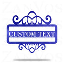 Plaque Swirl Monogram