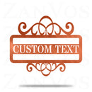 Plaque Swirl Monogram