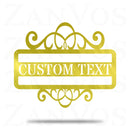 Plaque Swirl Monogram