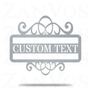 Plaque Swirl Monogram