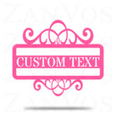 Plaque Swirl Monogram