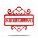 Plaque Swirl Monogram