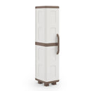 Plastic Kitchen Pantry with 4 Adjustable Shelves and Single Door for Living Room and Kitchen by LJGDeals