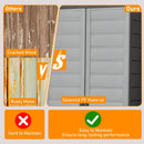 Plastic Lockable Storage Cabinet with Doors and 3 Adjustable Shelves by LJGDeals