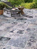 Platinum Silver Marble Tumbled Pavers - Full TruckLoad