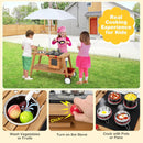 Wooden Play Cart with Sun Proof Umbrella for Toddlers Over 3 Years Old by LJGDeals