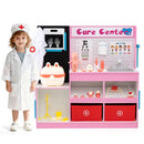 Play Doctor's Office Wood Medical Center Toy Set with Examine Region by LJGDeals