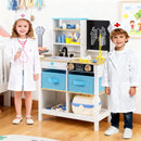 Play Doctor's Office Wood Medical Center Toy Set with Blackboard by LJGDeals