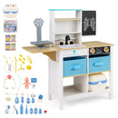 Play Doctor's Office Wood Medical Center Toy Set with Blackboard by LJGDeals