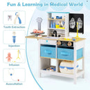 Play Doctor's Office Wood Medical Center Toy Set with Blackboard by LJGDeals