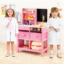 Play Doctor's Office Wood Medical Center Toy Set with Blackboard by LJGDeals