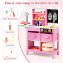 Play Doctor's Office Wood Medical Center Toy Set with Blackboard by LJGDeals