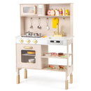 Play Kitchen Height Adjustable with Microwave and Lights and Sounds-Pink by LJGDeals