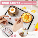 Play Kitchen Height Adjustable with Microwave and Lights and Sounds-Pink by LJGDeals