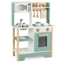 Play Kitchen Wooden Toy Kitchen Playset with Chalkboard Birthday Gift for Kids Aged 3 + by LJGDeals