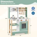 Play Kitchen Wooden Toy Kitchen Playset with Chalkboard Birthday Gift for Kids Aged 3 + by LJGDeals