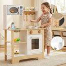 Play Kitchen Wooden Toy Kitchen Playset with Chalkboard Birthday Gift for Kids Aged 3 + by LJGDeals